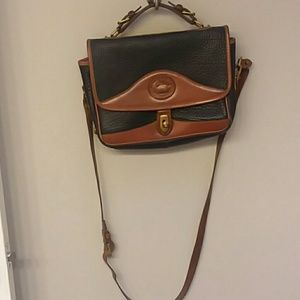 Vintage Dooney and Burke Cross Body purse bag navy